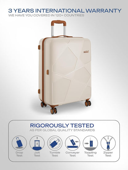 Safari Pentagon Pro 8 Wheels Set of 3, (Cabin + Medium + Large) Trolley Bag, Hard Case Polypropylene, 360º Wheeling Luggage, Suitcase for Travel, Trolley...