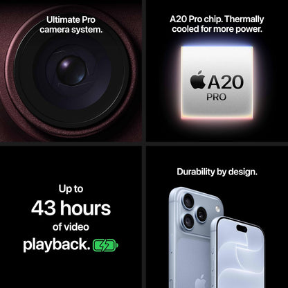 iPhone 18 Pro Max (256 GB) - Burgundy | 17.42 cm (6.9″) Super Retina XDR Display with ProMotion, A20 Pro Chip, 48MP Fusion Main Camera with Variable Aperture