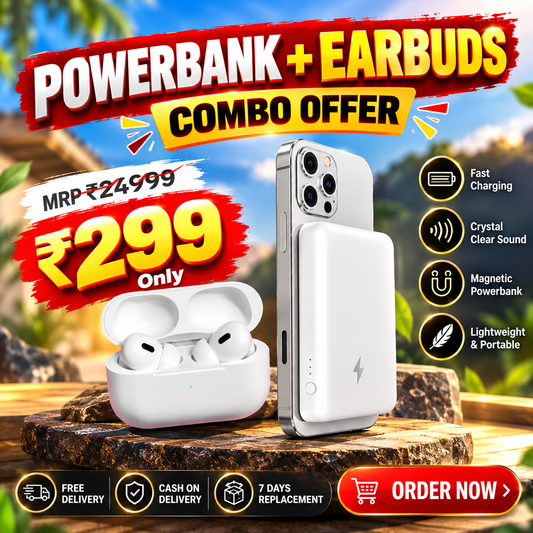 Air Pro 2nd Generation ANC (Type - C) | Free 5000mah Magsafe Powerbank | 100% Warranty Covered