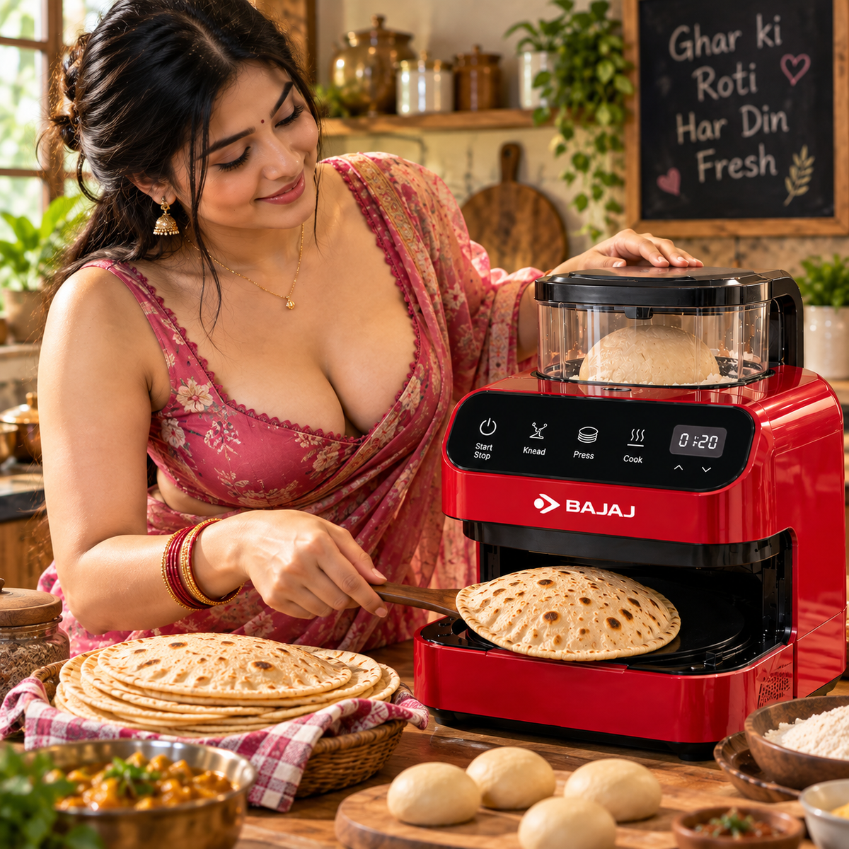 BAJAJ Smart Automatic Roti Maker – Fresh & Soft Rotis in