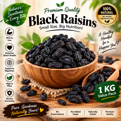 Premium 5-in-1 Dry Fruits Combo Pack – Almonds, Cashews, Pistachios, Black Raisins & Fig-Walnut Mix | 5KG Family Pack