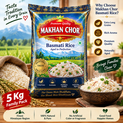 Mega Family Daily Essentials Combo Pack – 5L Fortune Oil + 5KG Makhan Chor Basmati Rice + 10KG Aashirvaad Atta + 5KG Tata Sampann Sugar